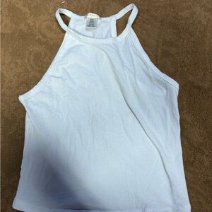 Bozzolo White Halter Tank Top